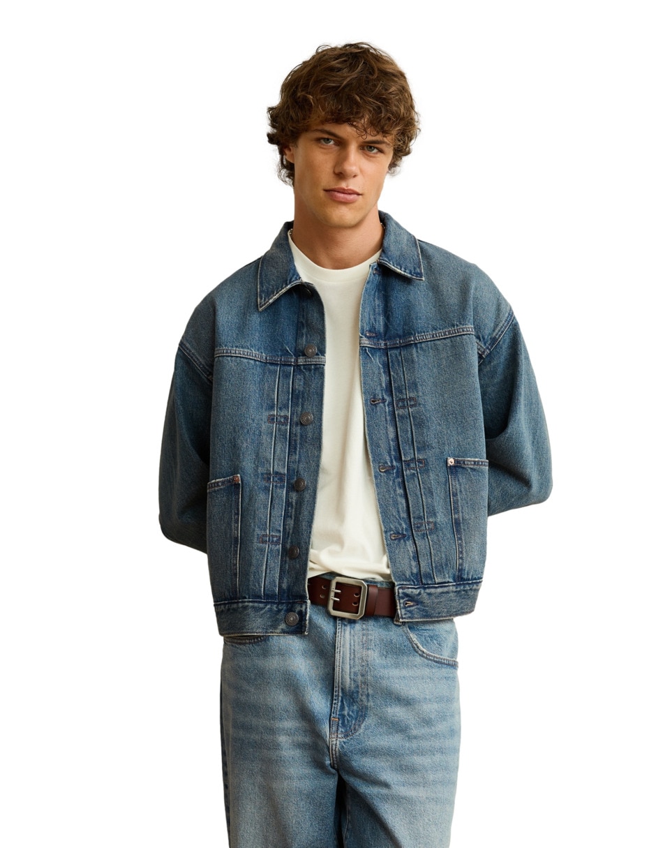 Chamarra denim denim jacket de algodón para hombre Chamarra denim denim jacket de algodón para hombre