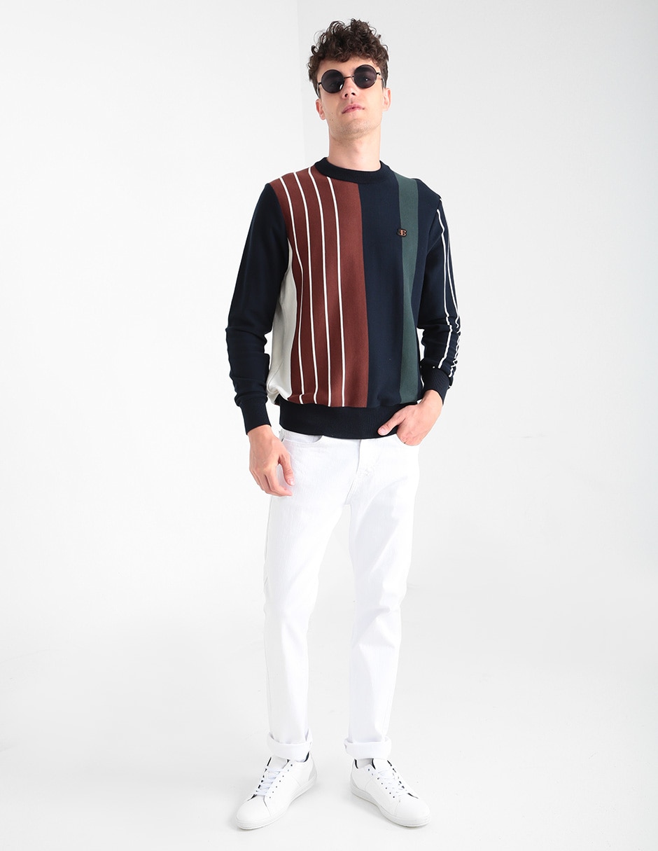 Jeans slim lavado claro para hombre 4