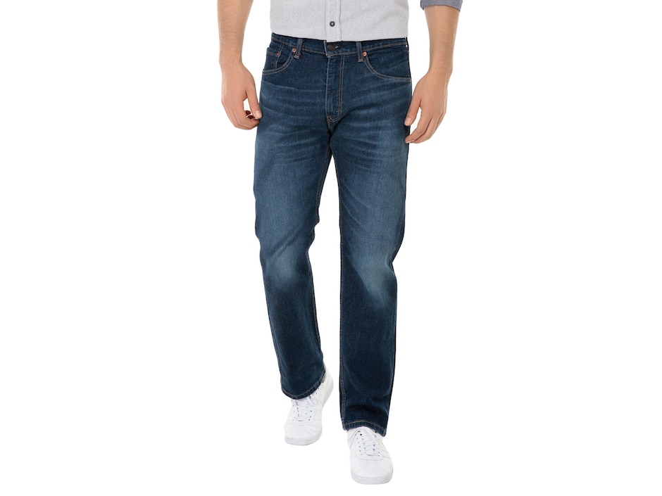 Jeans straight Levi's 505 lavado obscuro para hombre