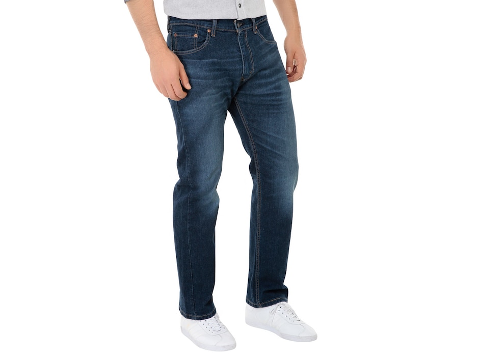 Jeans straight Levi's 505 lavado obscuro para hombre