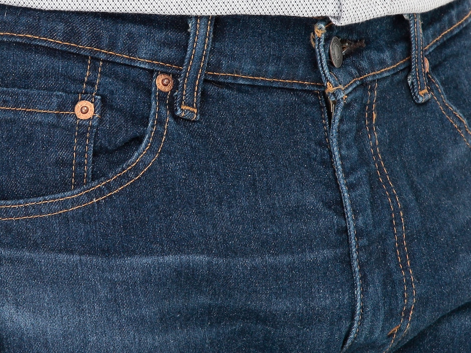 Jeans straight Levi's 505 lavado obscuro para hombre