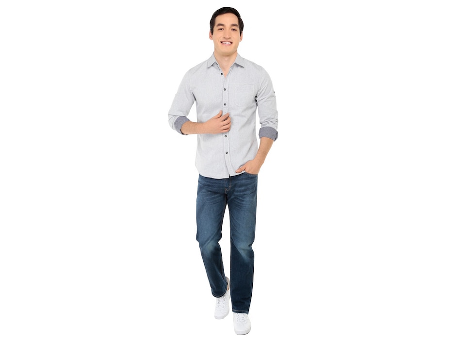 Jeans straight Levi's 505 lavado obscuro para hombre