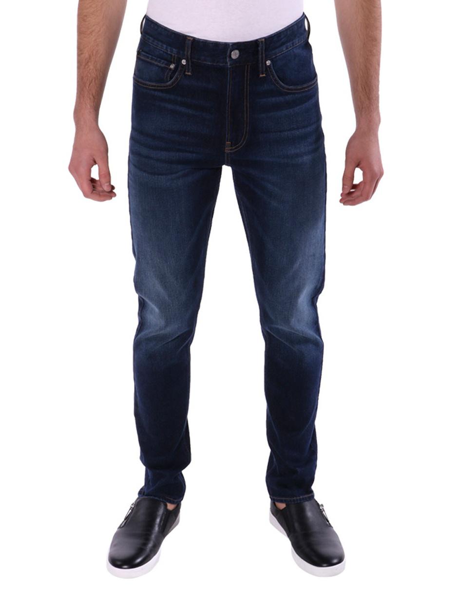 Jeans skinny Calvin Klein lavado obscuro para hombre 1