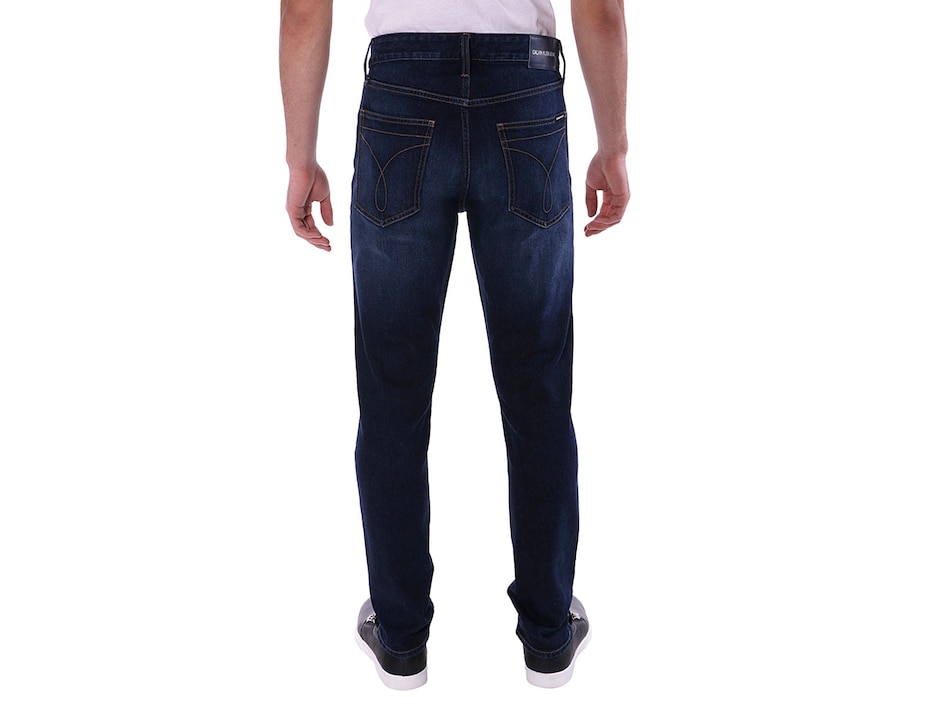 Jeans skinny Calvin Klein lavado obscuro para hombre 4