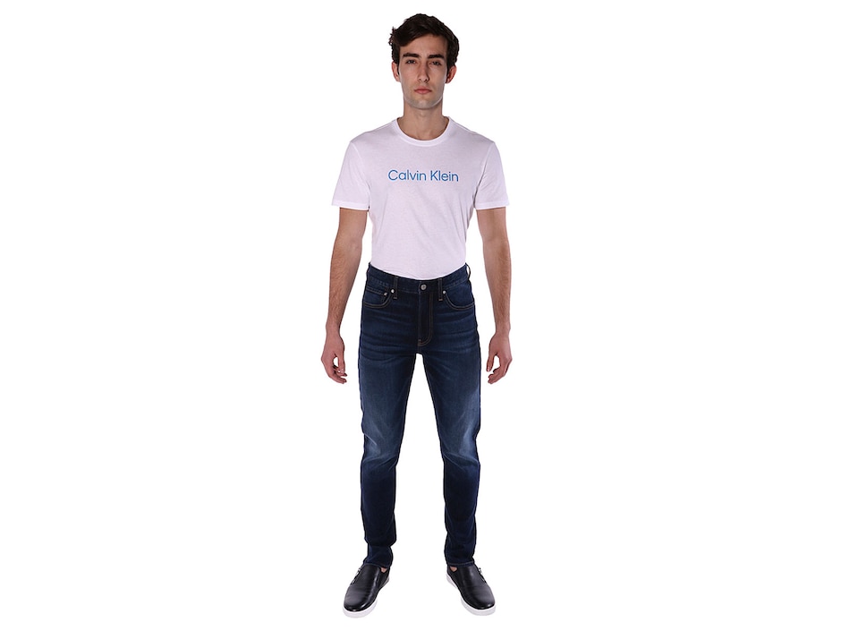 Jeans skinny Calvin Klein lavado obscuro para hombre 5