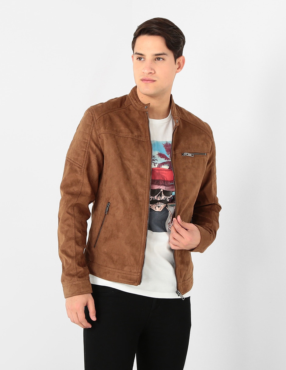 Chamarra casual con bolsillos para hombre Chamarra casual con bolsillos para hombre