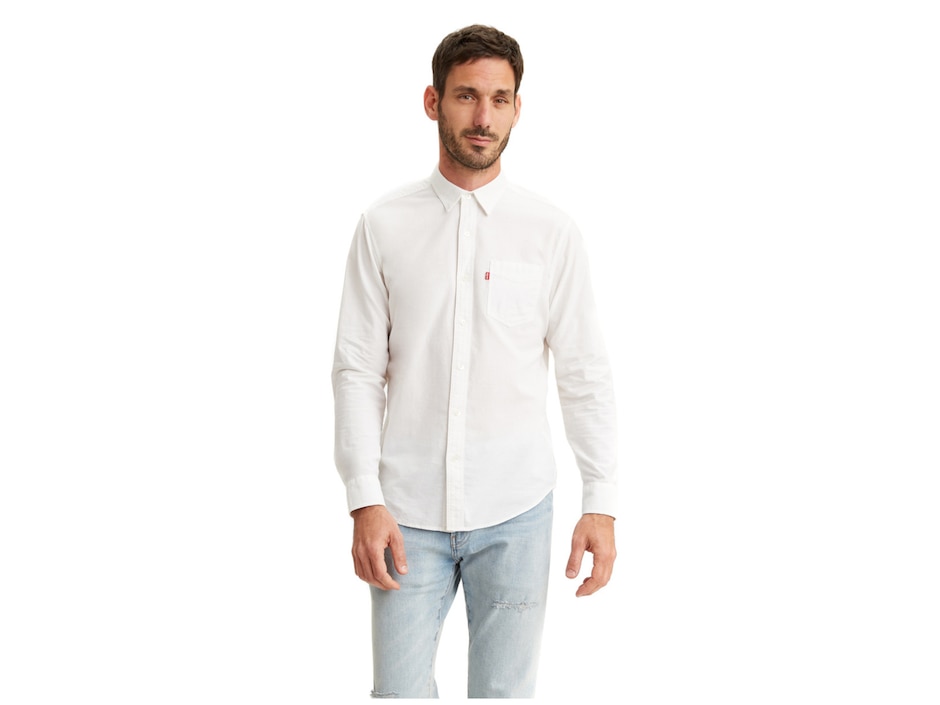 Camisa casual de algodón manga larga para hombre Camisa casual de algodón manga larga para hombre