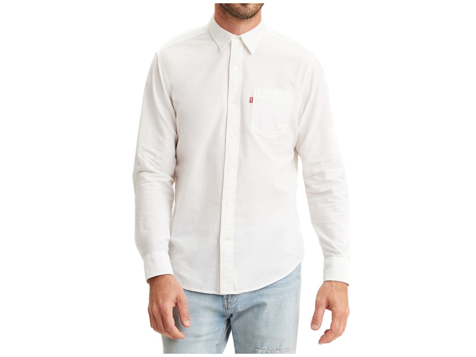 Camisa casual Levi'S de algodón manga larga para hombre