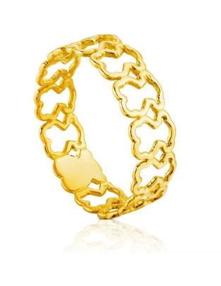 Anillo Silueta de oro amarillo brillante