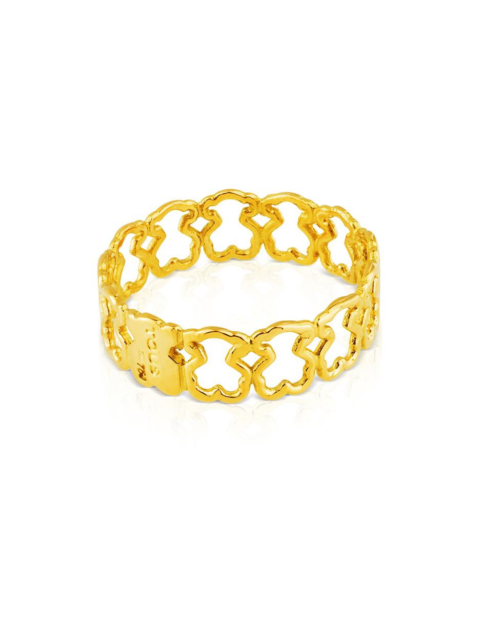 Anillo Silueta de oro amarillo brillante 2