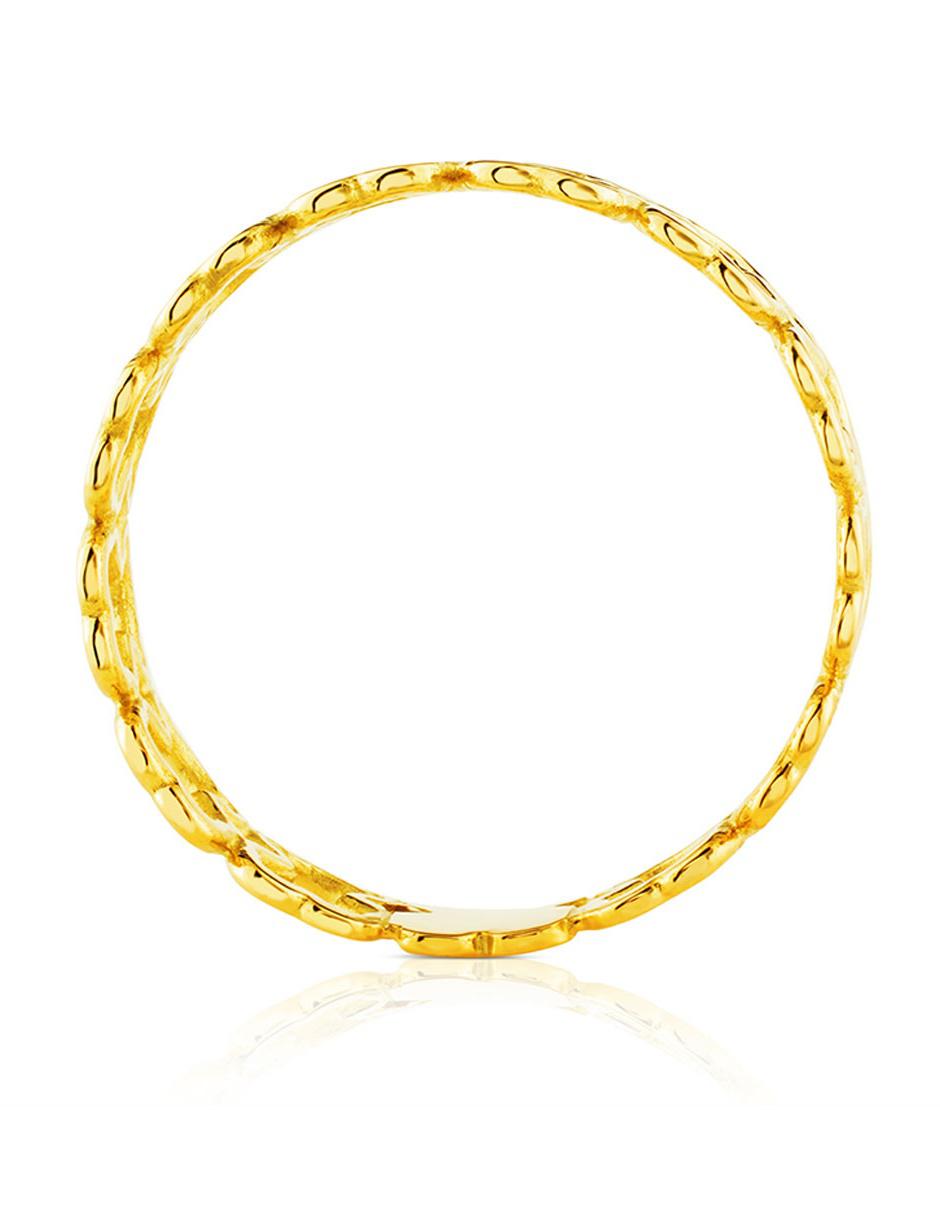 Anillo Silueta de oro amarillo brillante 3