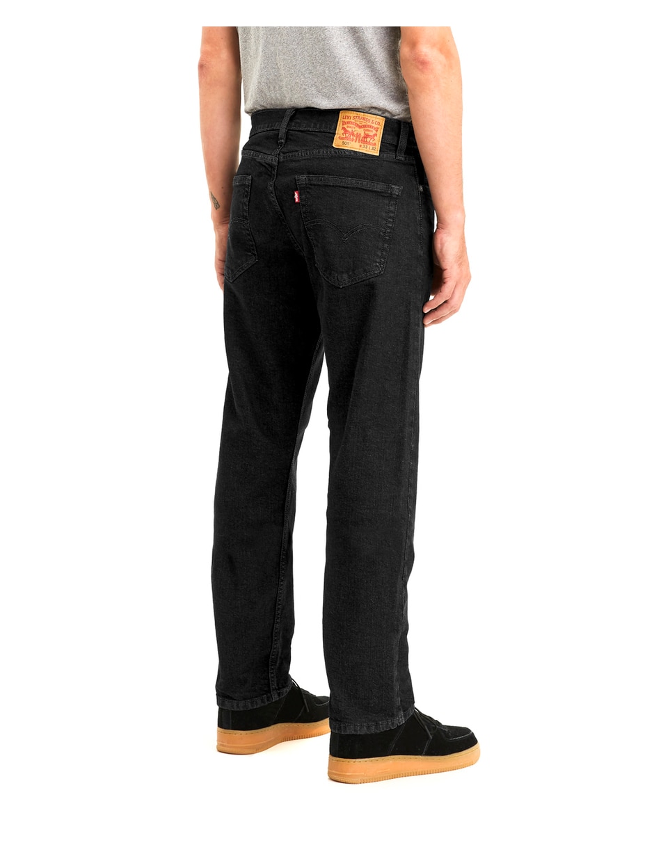 Jeans straight Levi's 505 lavado obscuro para hombre