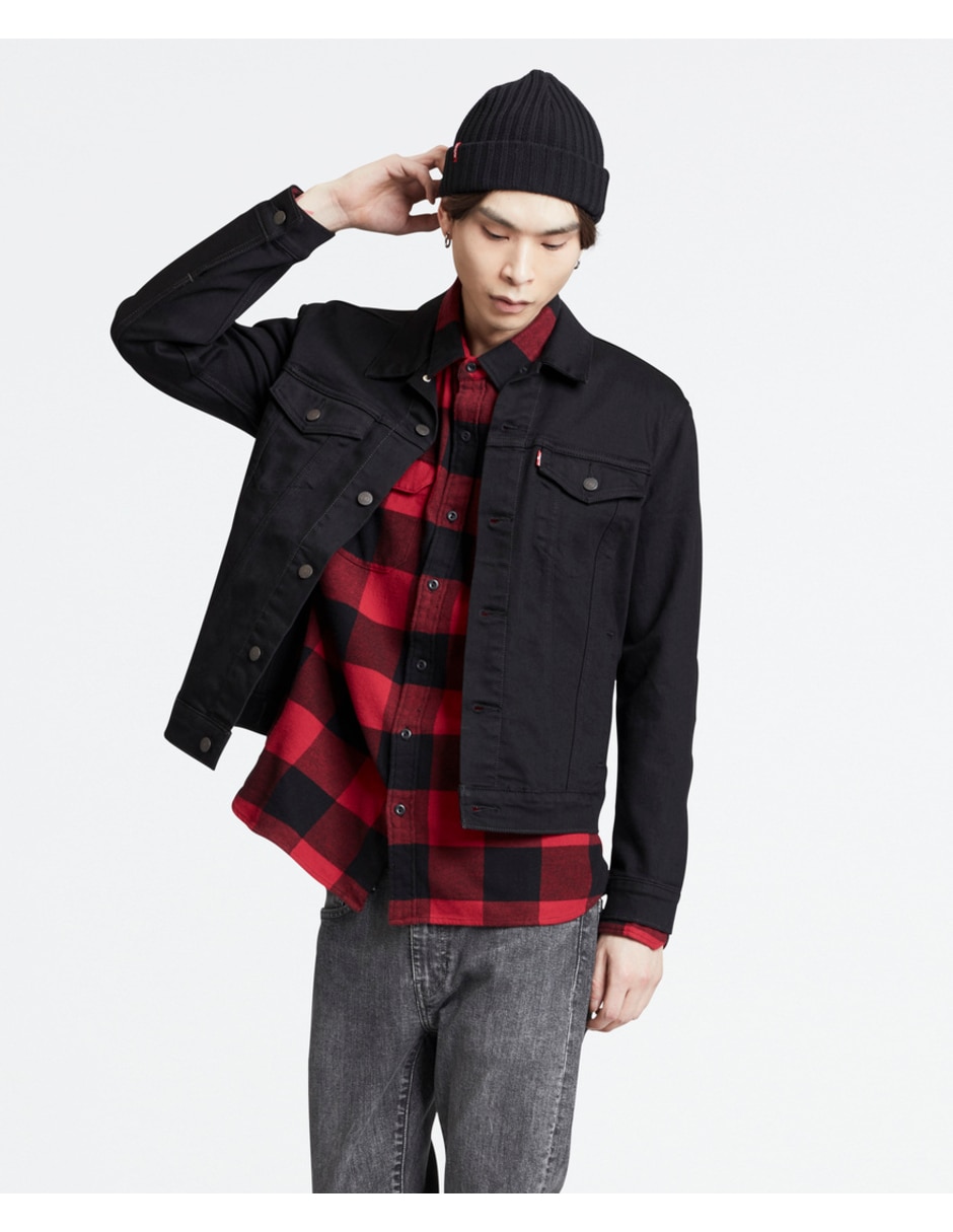Chamarra casual con bolsillos para hombre Chamarra casual con bolsillos para hombre