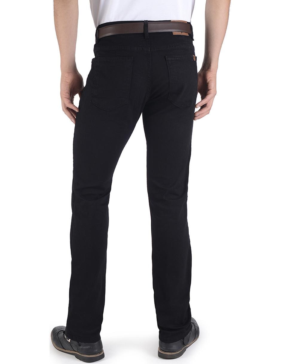 Jeans straight lavado obscuro para hombre 3