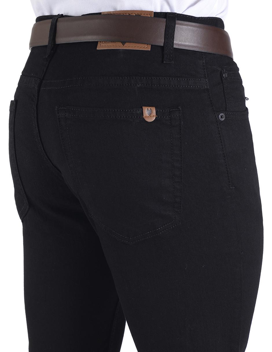 Jeans straight lavado obscuro para hombre 2