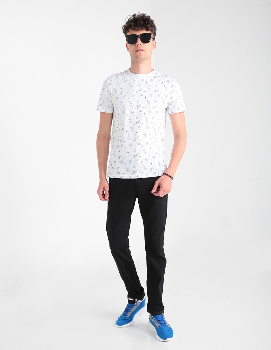 Jeans slim lavado obscuro para hombre