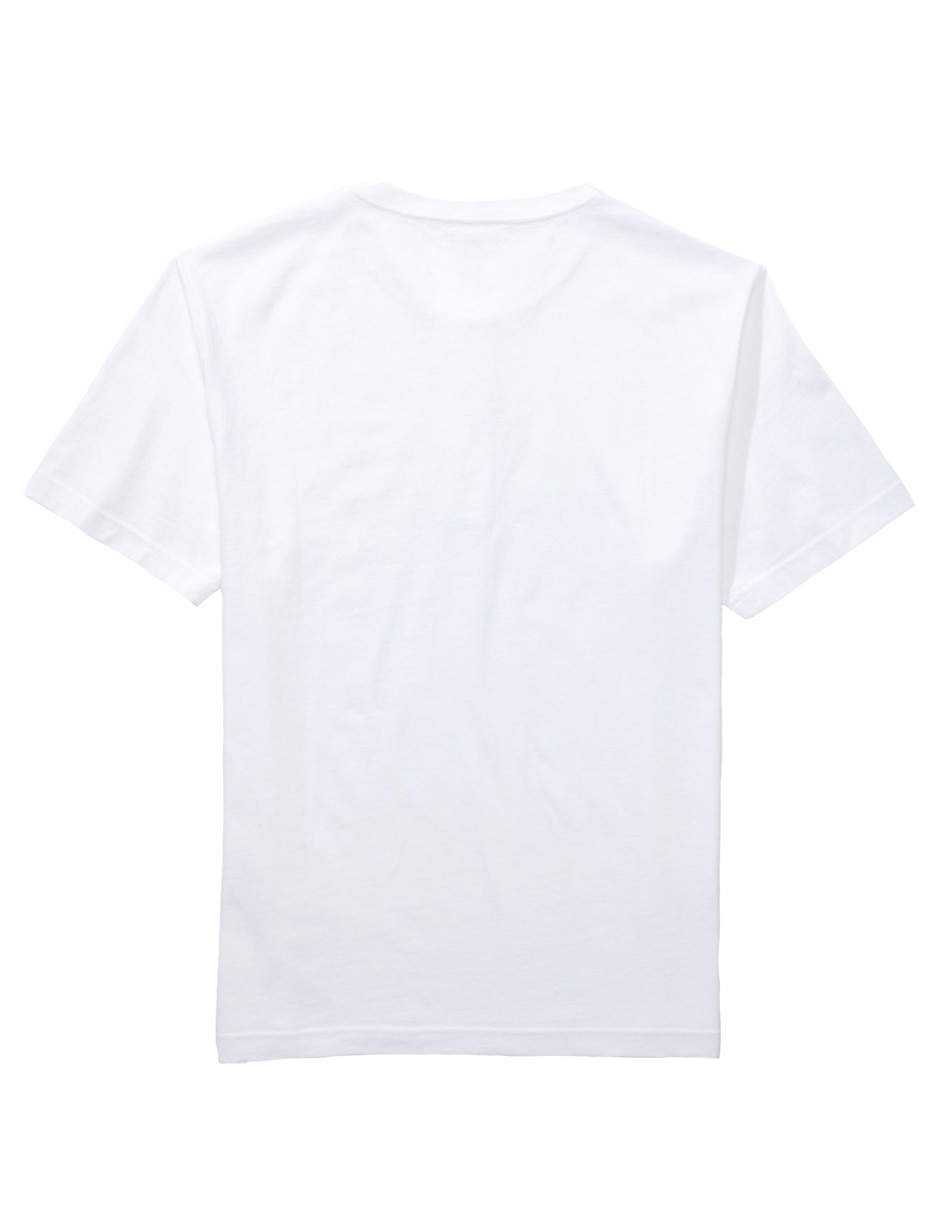Playera American Eagle cuello henley para hombre