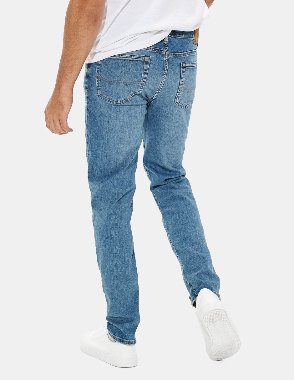 Jeans skinny American Eagle lavado claro para hombre