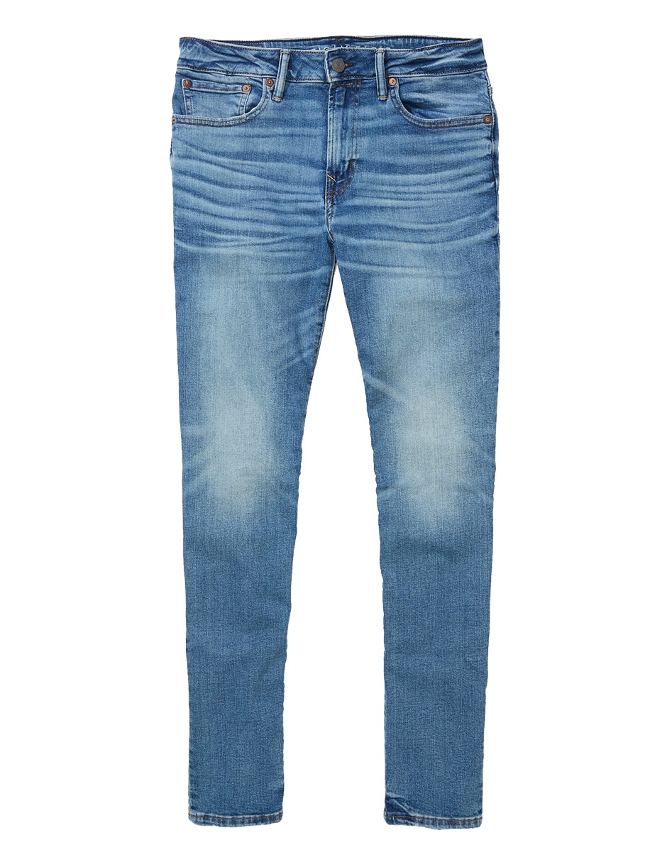 Jeans skinny American Eagle lavado claro para hombre