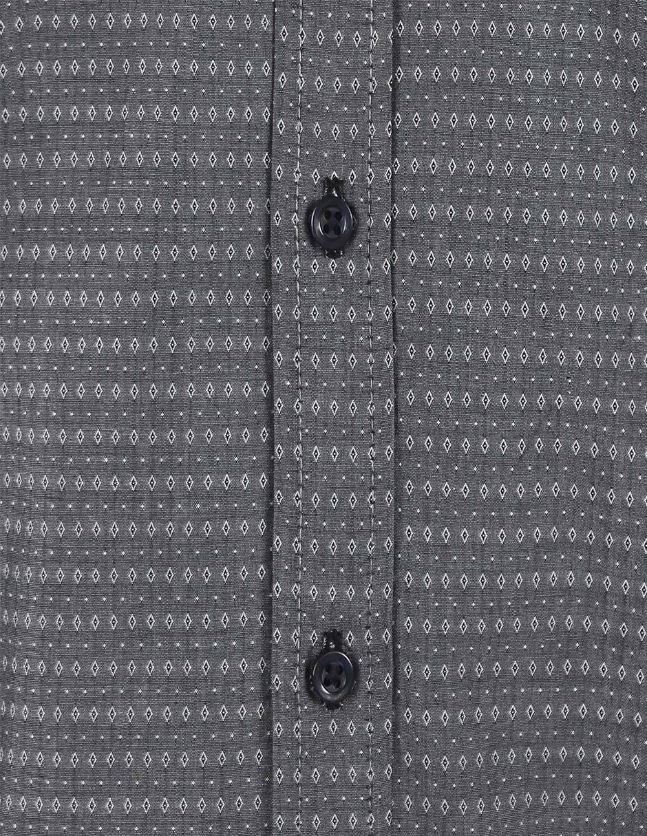 Camisa formal de algodón manga larga para hombre