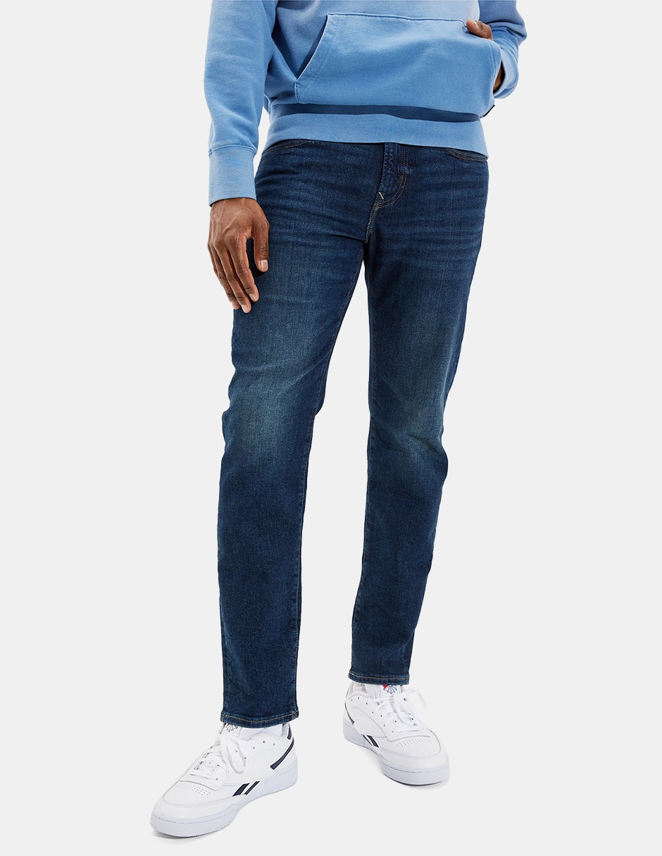 Jeans straight lavado obscuro para hombre Jeans straight lavado obscuro para hombre