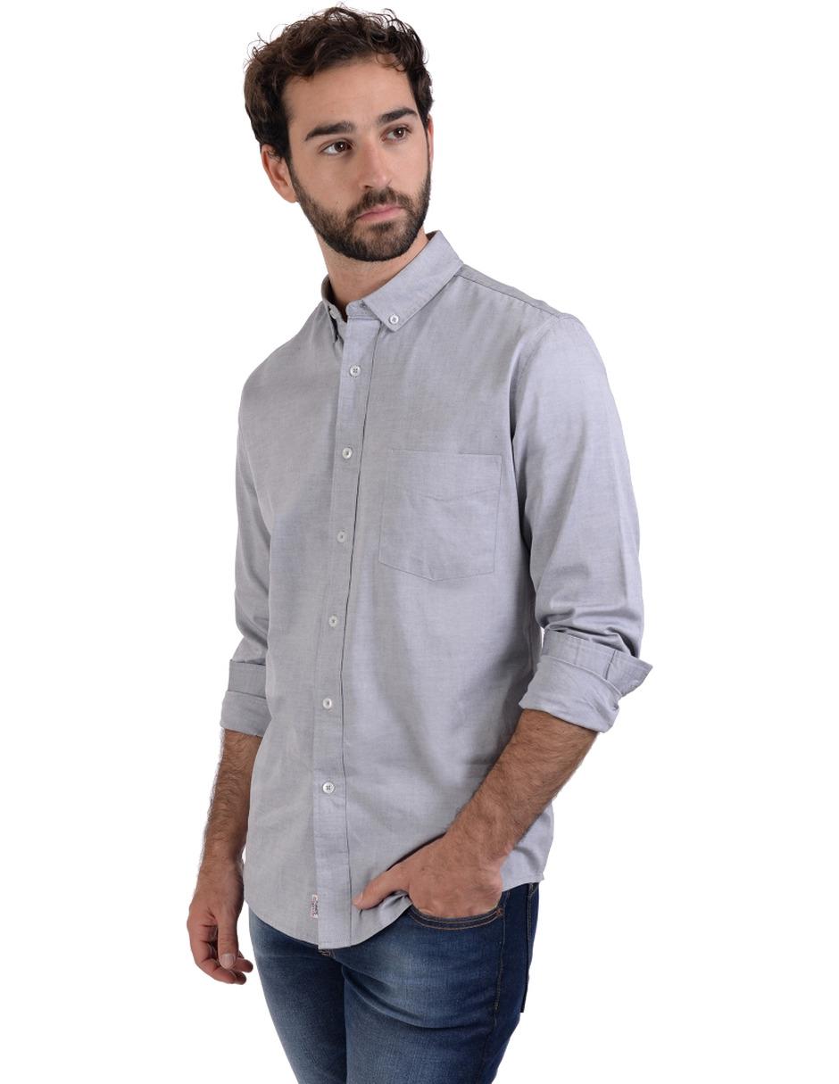Camisa casual de algodón manga larga para hombre 5
