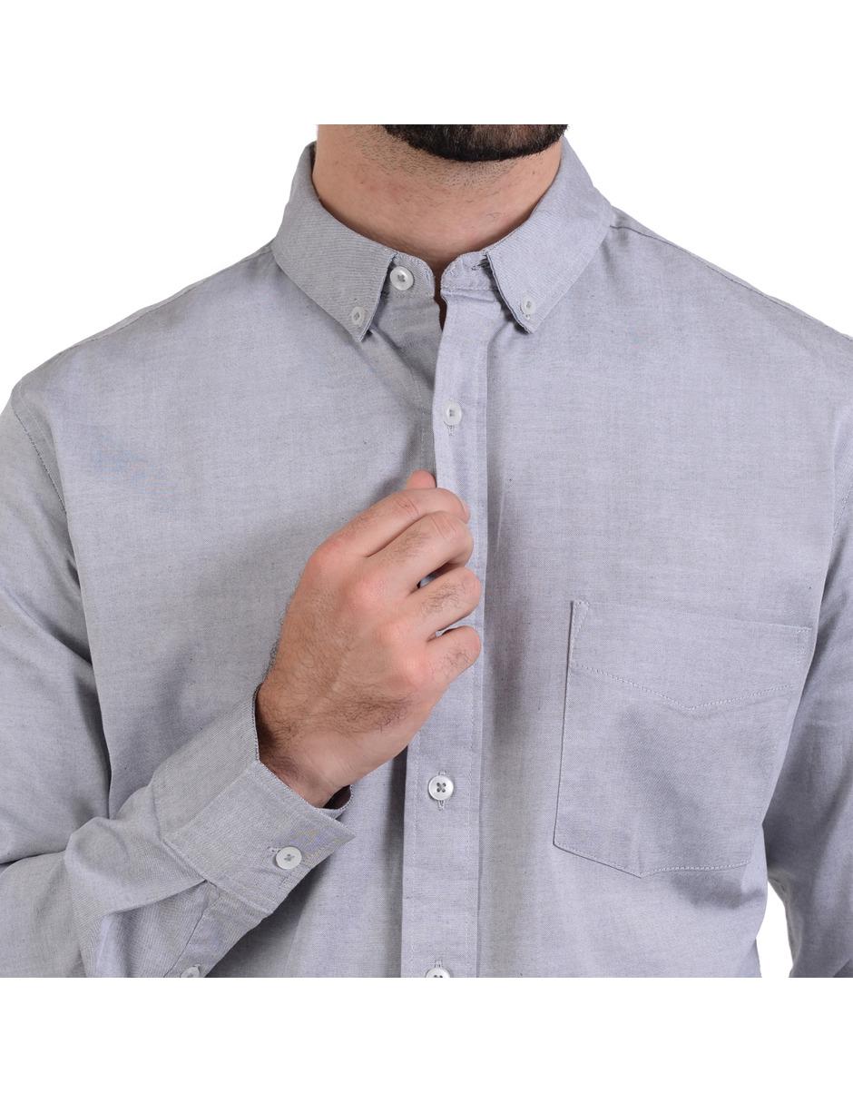 Camisa casual de algodón manga larga para hombre 3