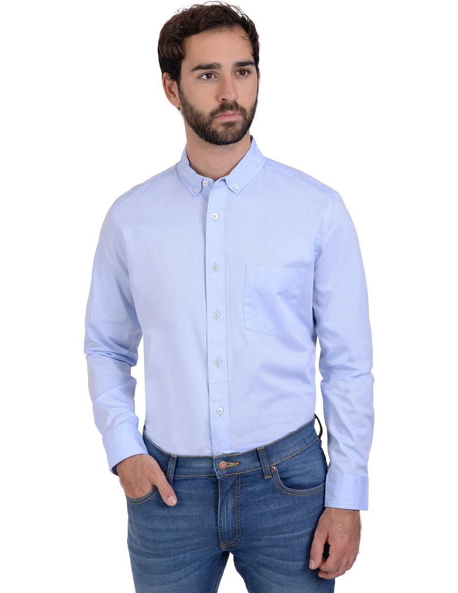 Camisa casual de algodón manga larga para hombre Camisa casual de algodón manga larga para hombre