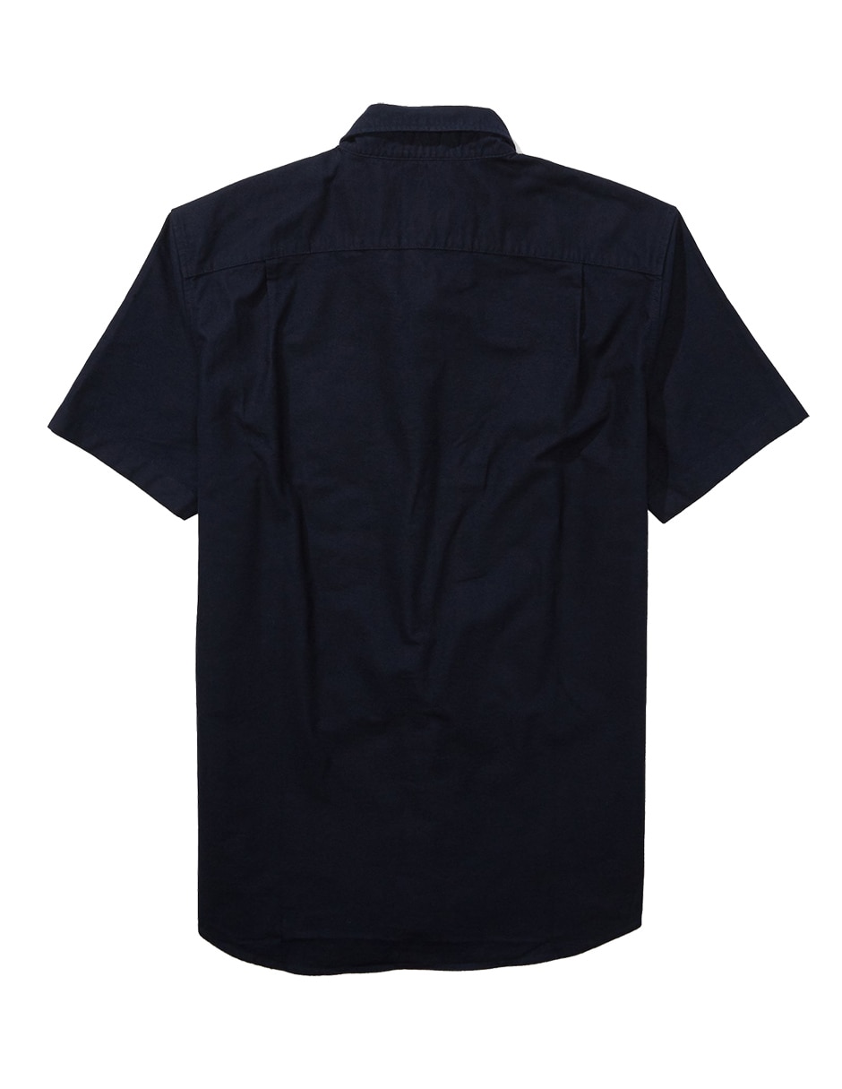 Camisa casual de algodón manga corta para hombre