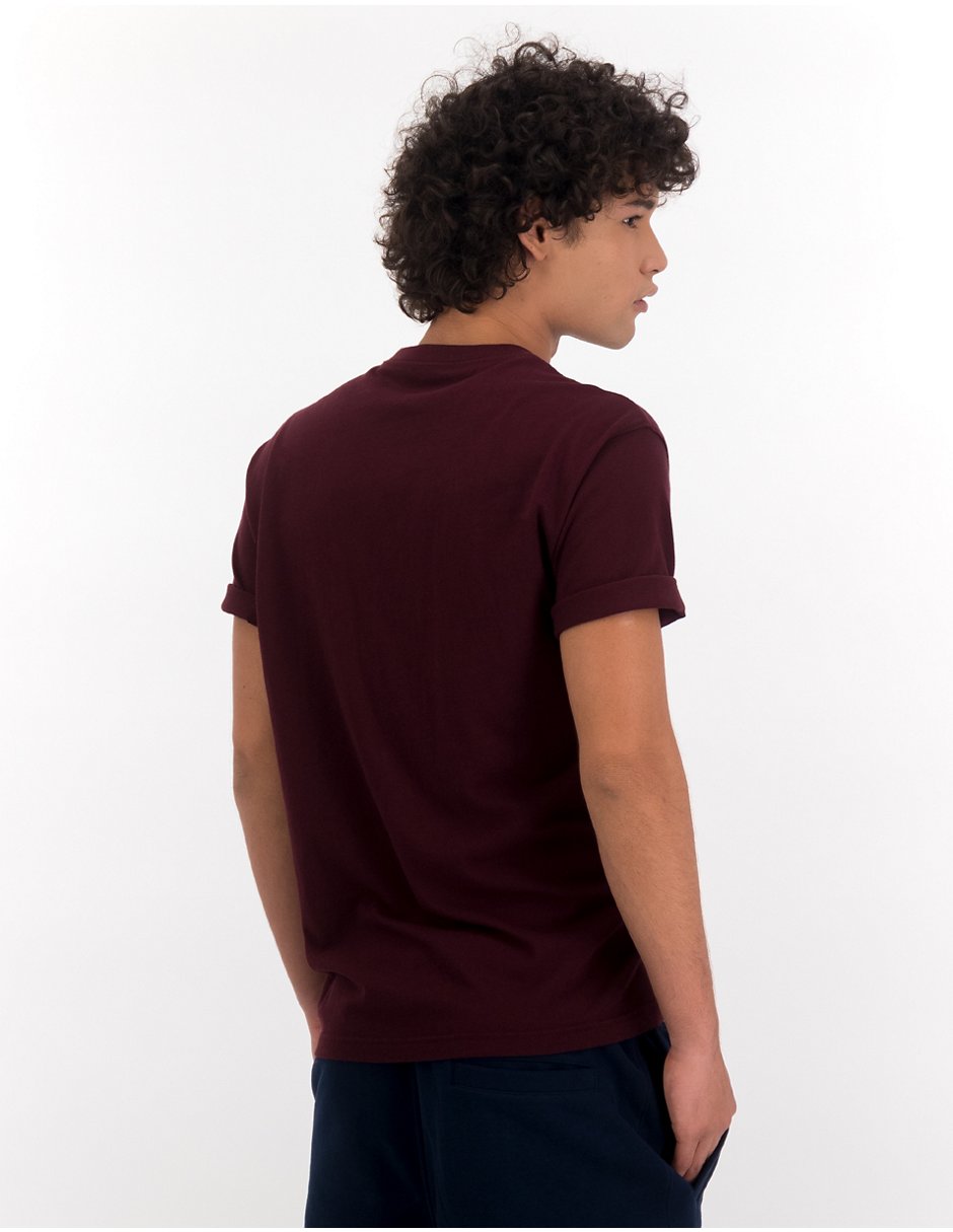 Playera American Eagle cuello henley para hombre