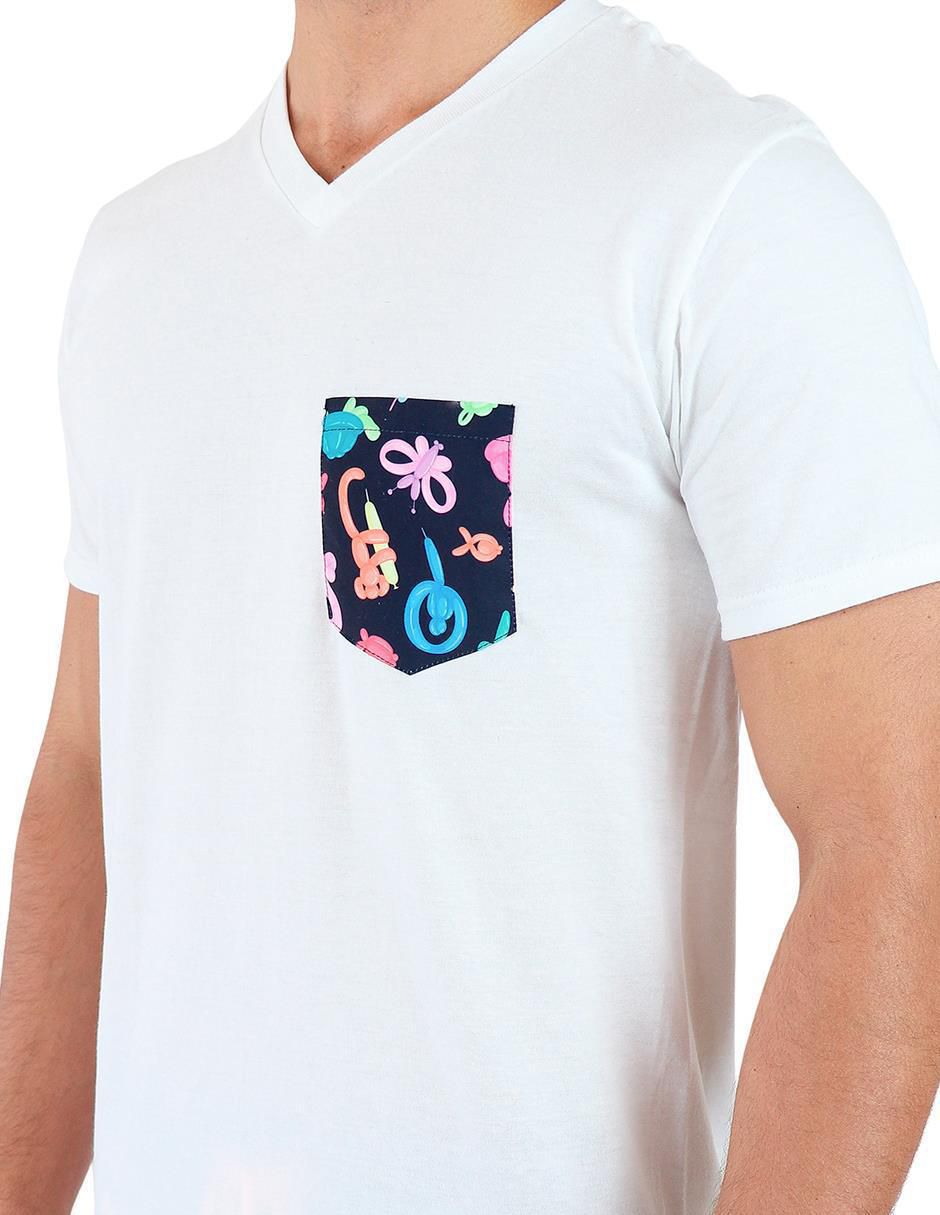 Playera cuello V para hombre
