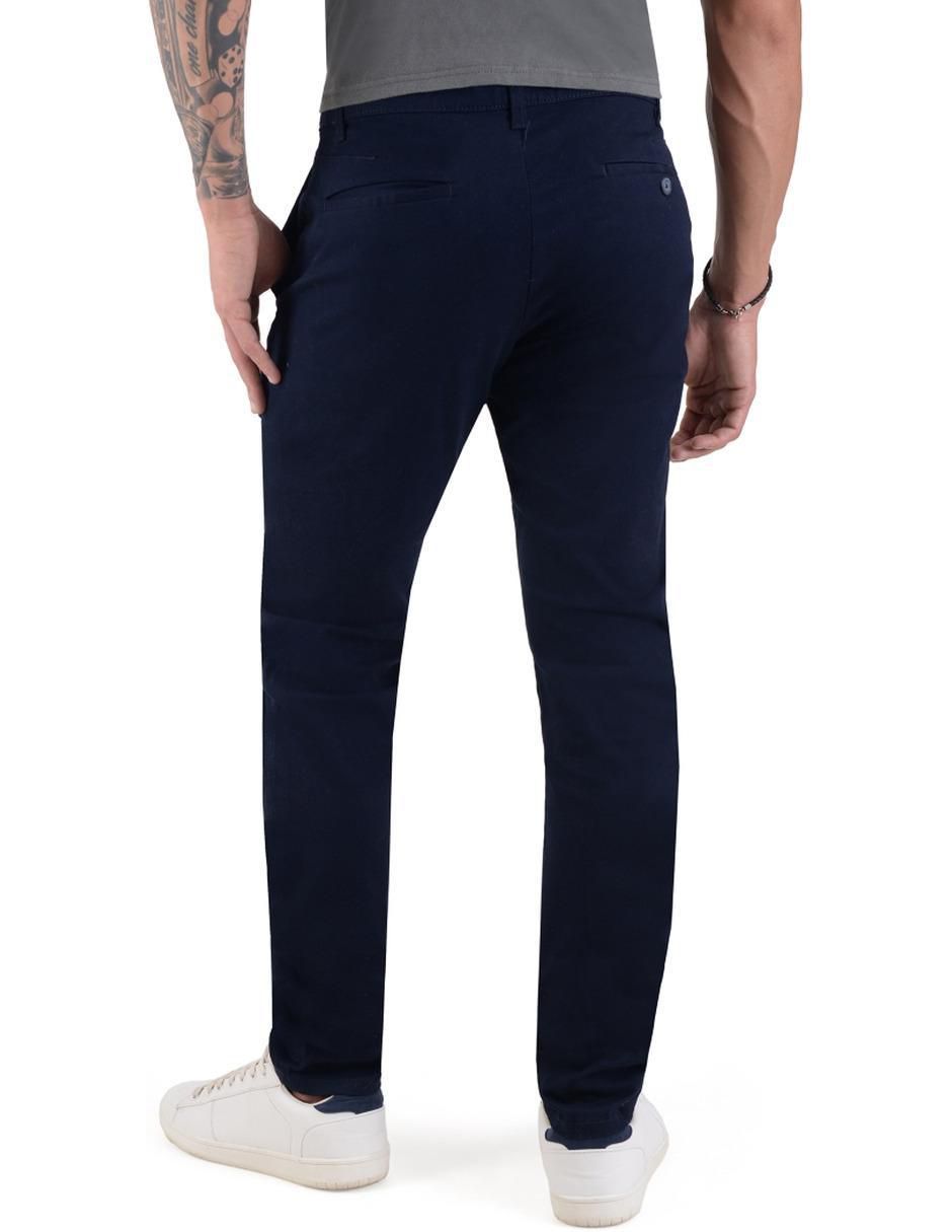 Pantalón chino slim de algodón para hombre 3
