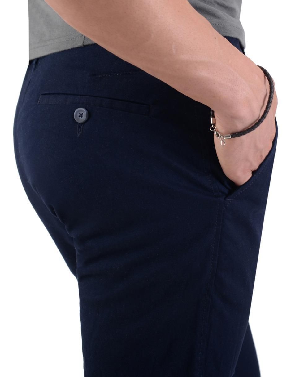 Pantalón chino slim de algodón para hombre 2