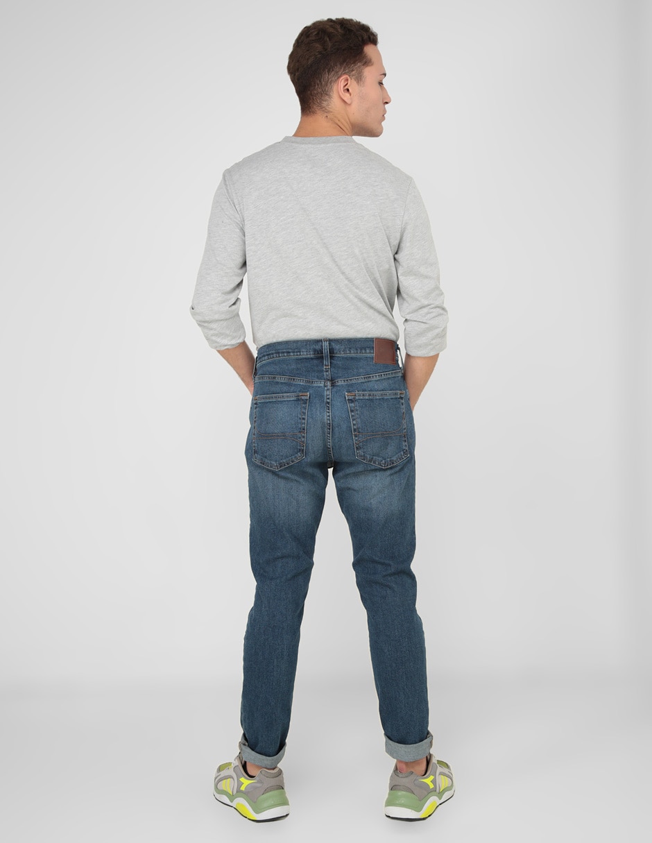 Jeans skinny Hollister lavado stone wash para hombre