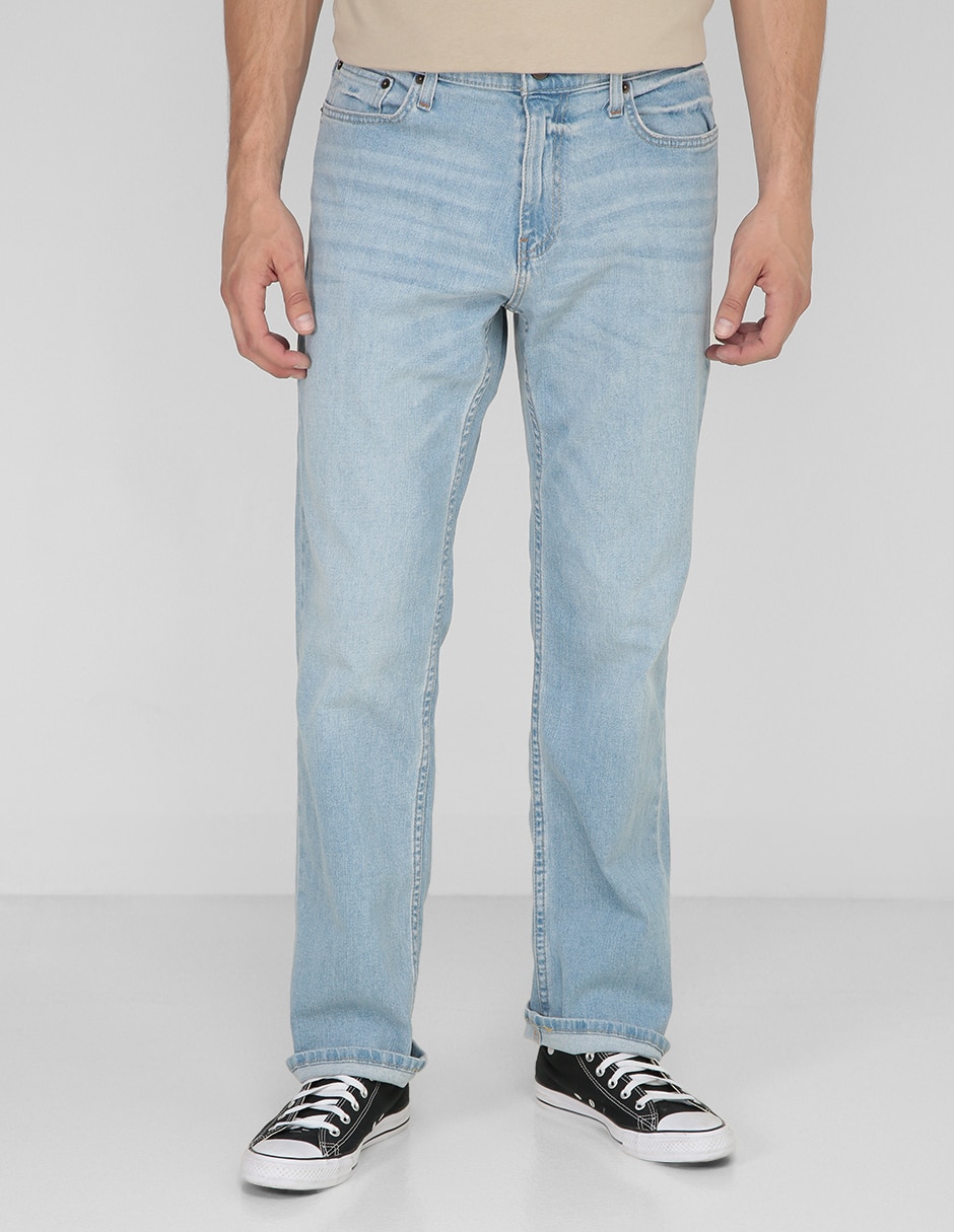 Jeans straight lavado claro para hombre Jeans straight lavado claro para hombre