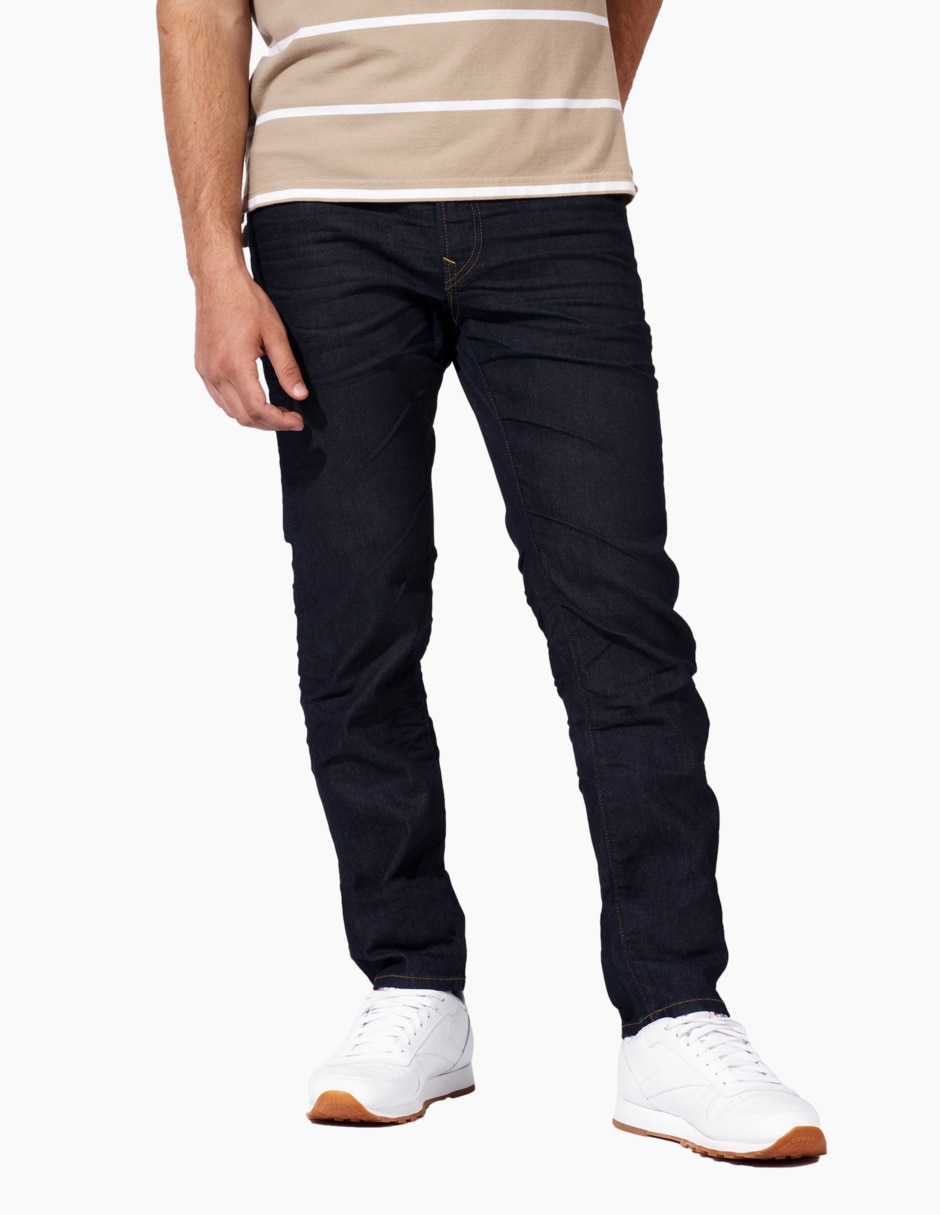 Jeans straight American Eagle lavado rinse para hombre