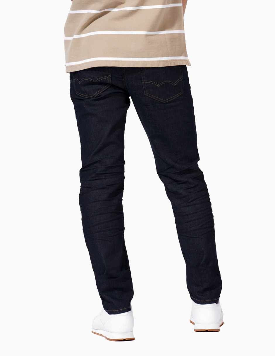 Jeans straight American Eagle lavado rinse para hombre