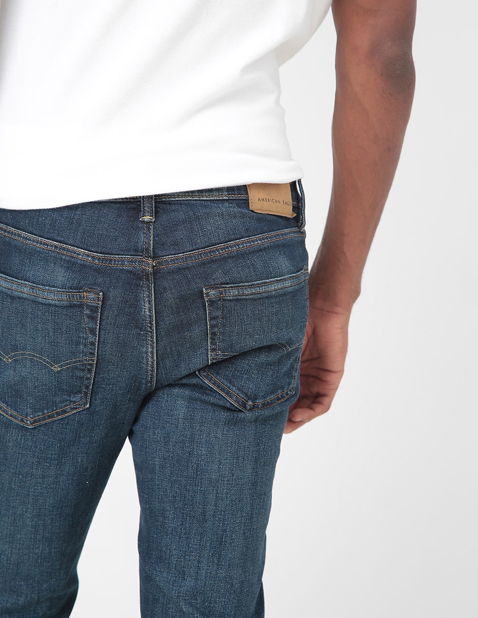 Jeans slim lavado stone wash para hombre 7