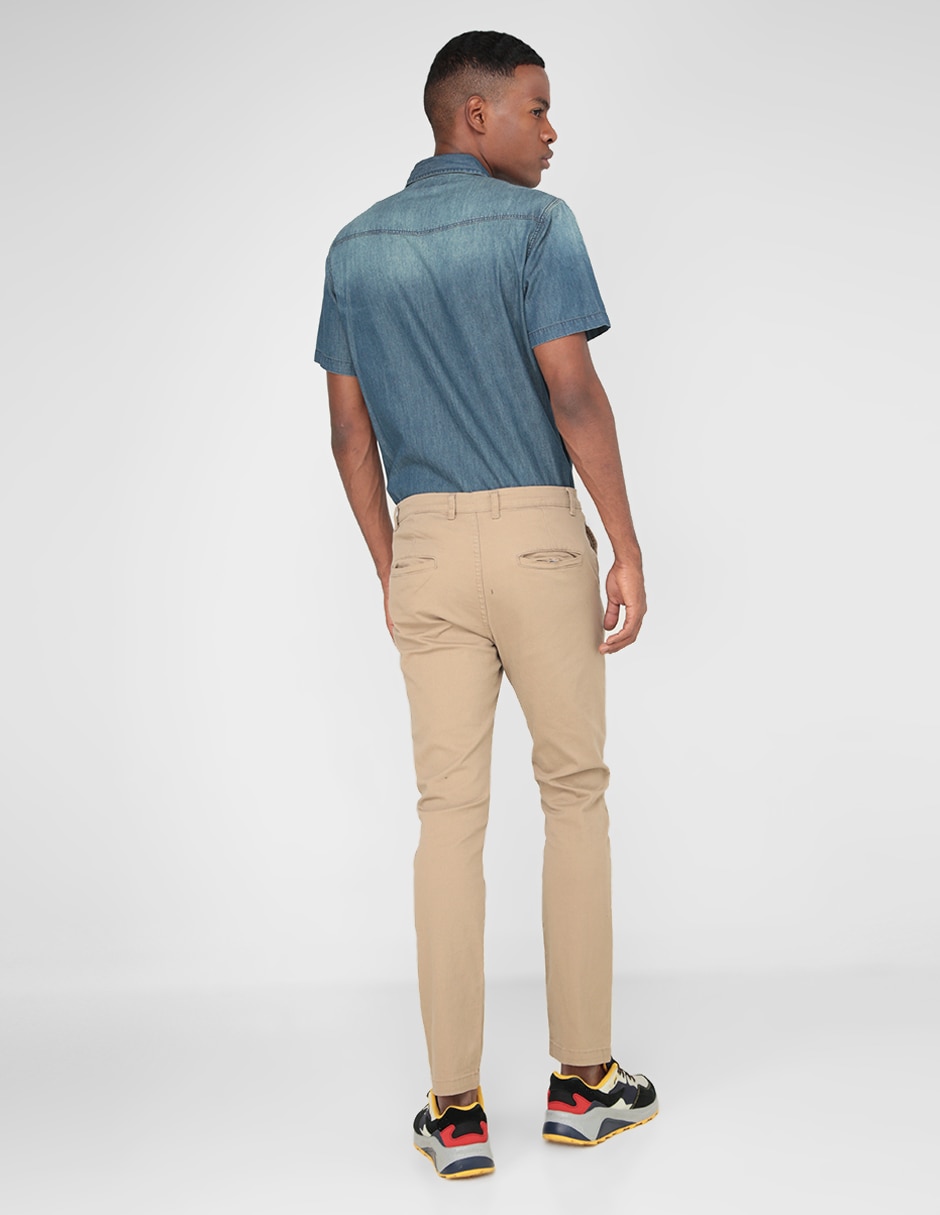 Pantalón casual chino slim That'S It de algodón para hombre