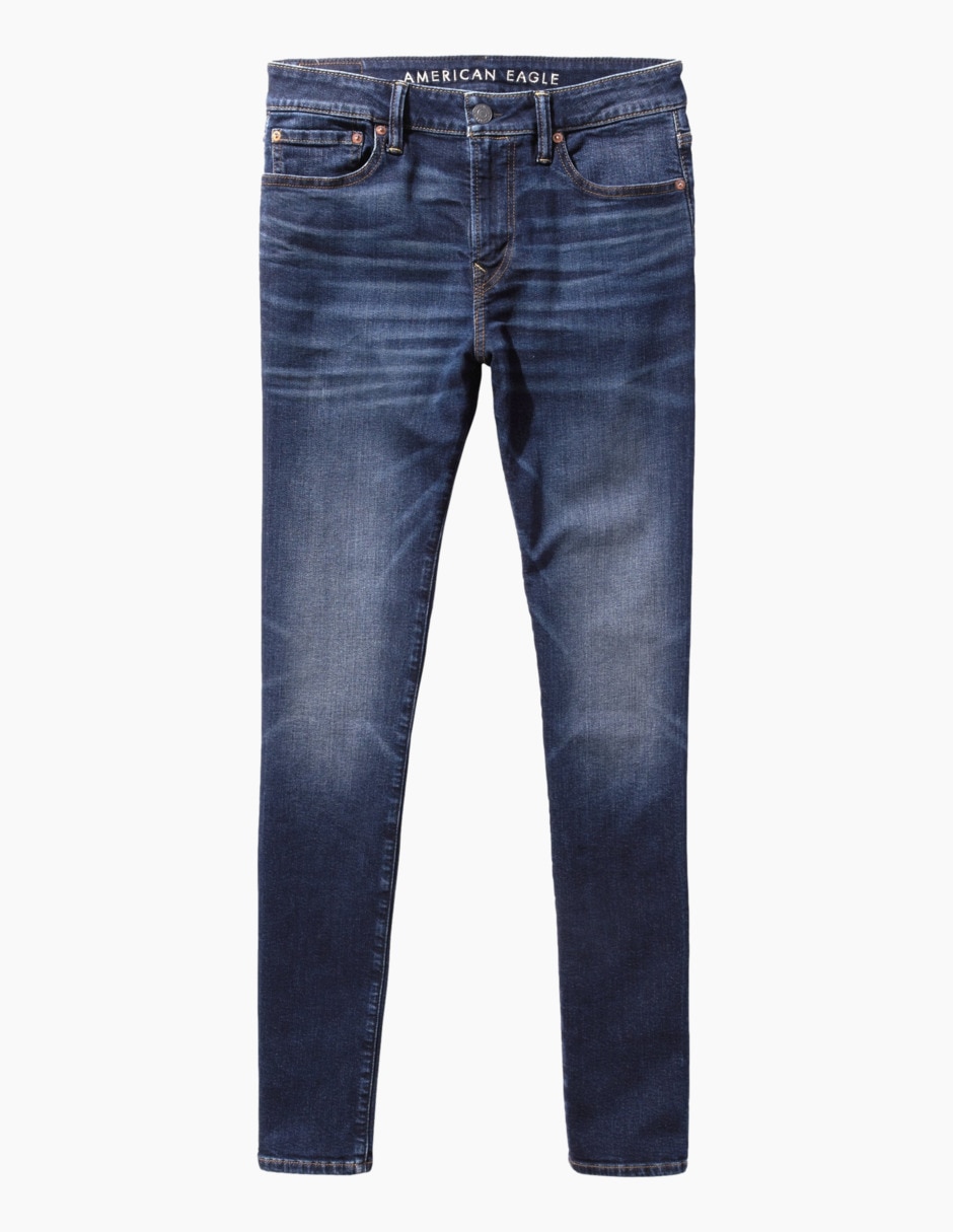 Jeans skinny deslavado para hombre