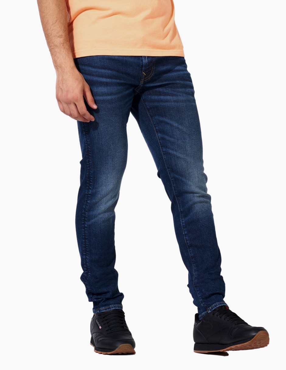 Jeans skinny American Eagle deslavado para hombre