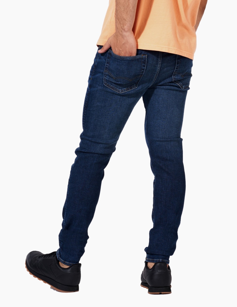 Jeans skinny American Eagle deslavado para hombre