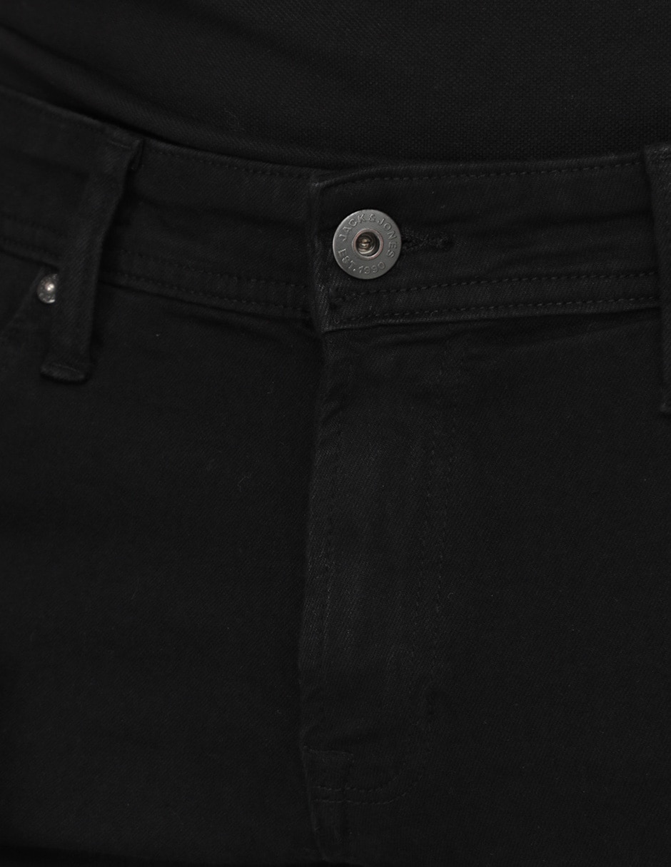 Jeans straight lavado obscuro para hombre 4