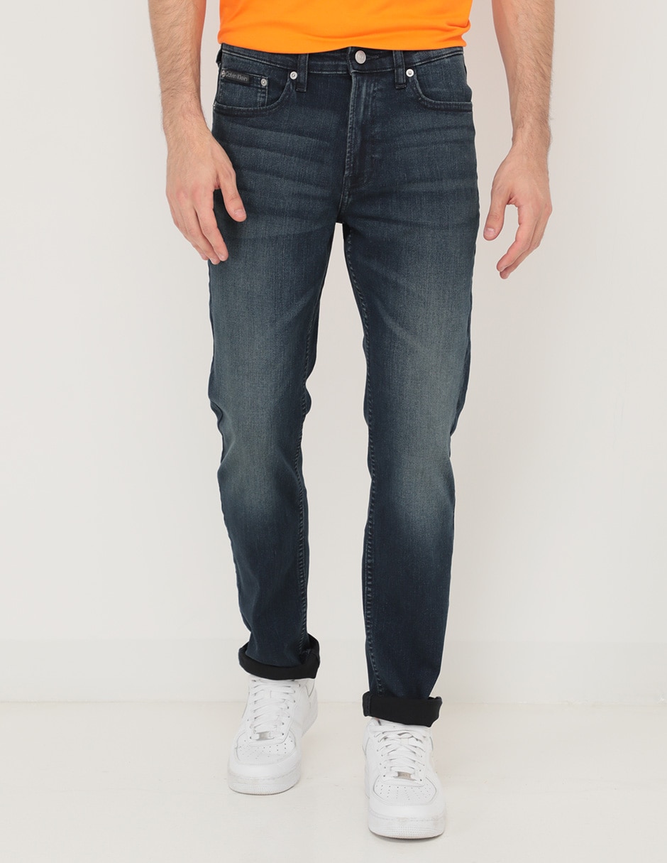 Jeans slim Calvin Klein lavado obscuro para hombre