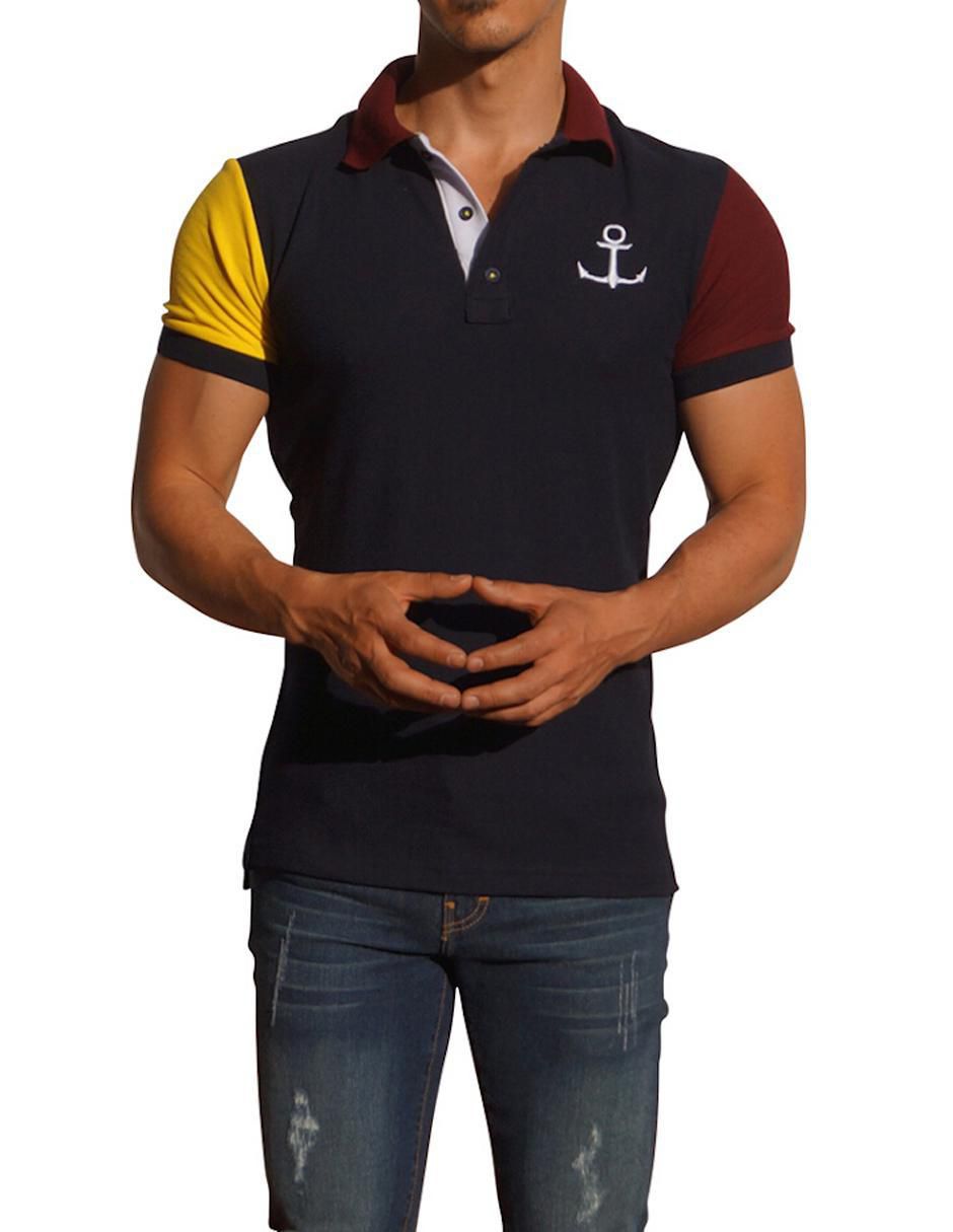 Playera tipo polo John Leopard para hombre