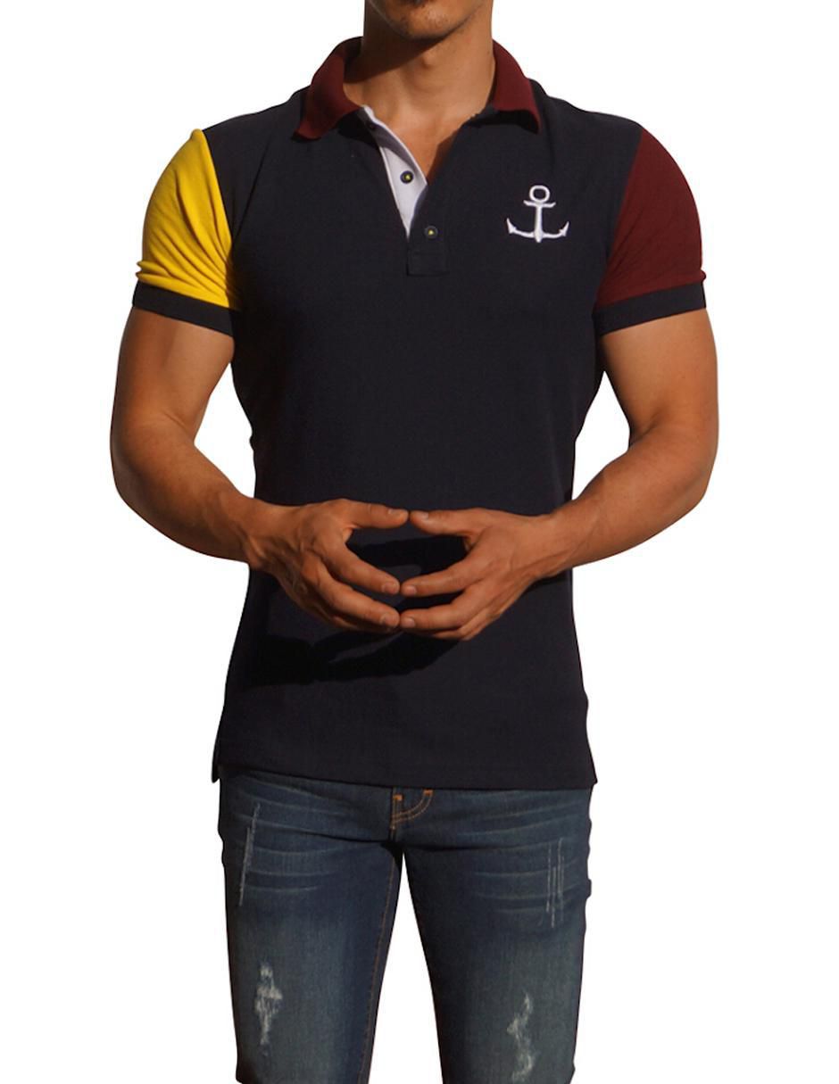 Playera tipo polo John Leopard para hombre