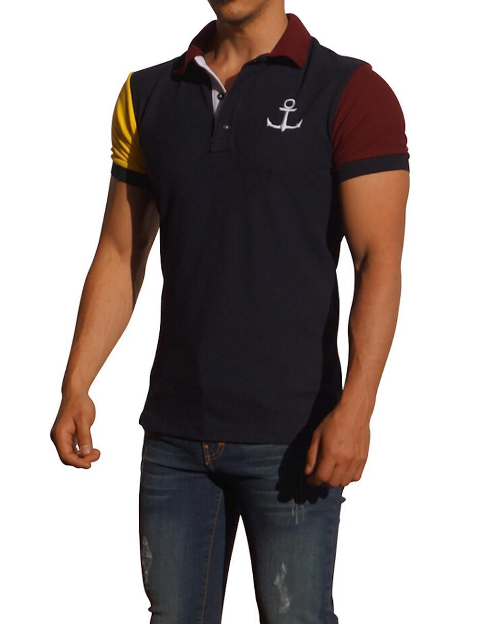 Playera tipo polo John Leopard para hombre