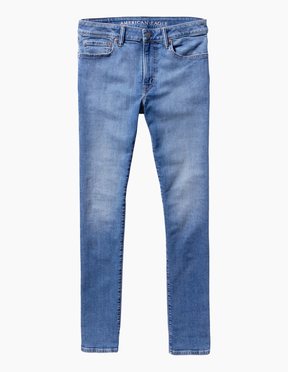 Jeans slim American Eagle deslavado para hombre