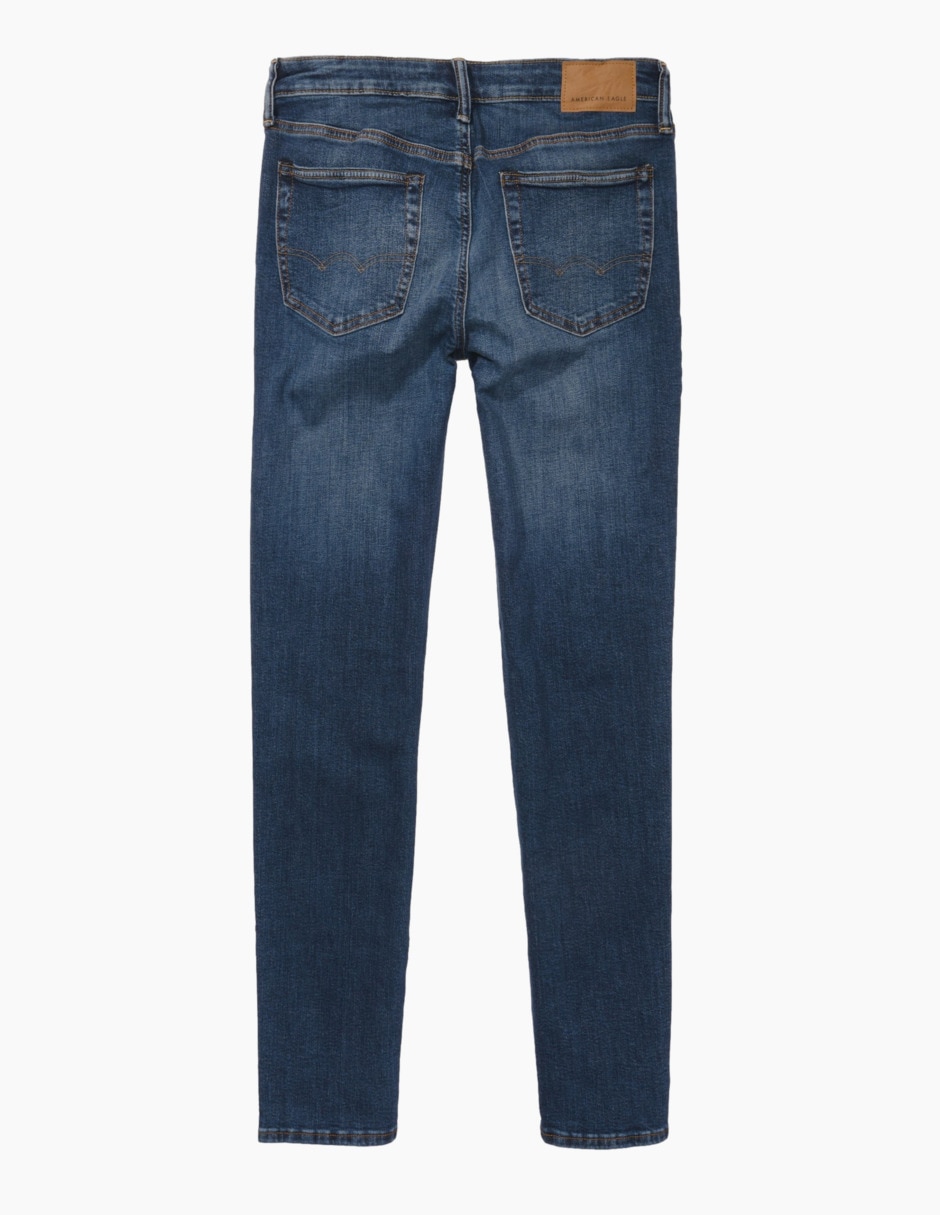 Jeans skinny lavado desgastado para hombre