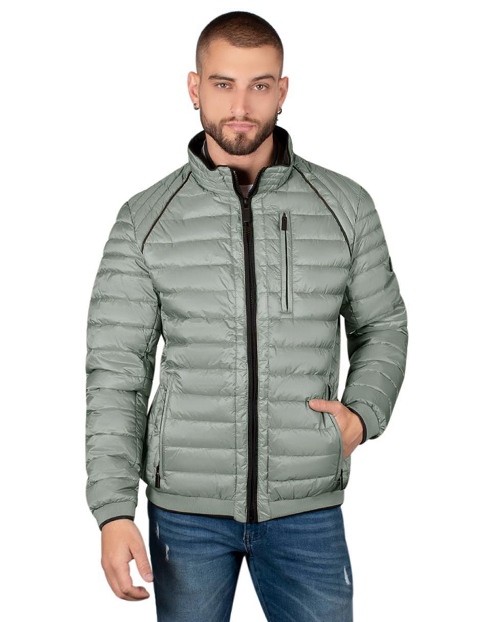 Chamarra casual capitonada para hombre 1